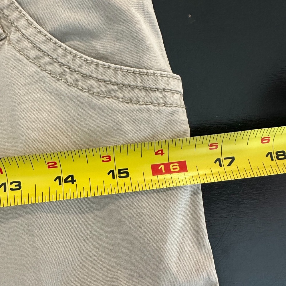 Eileen Fisher Cargo Pants Women's 4 Beige Regular Fit Comfort Mid Rise Ankle Zip - Picture 10 of 12